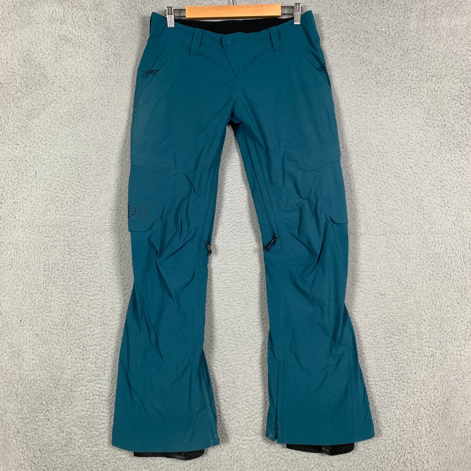 Burton Ak Gore-Tex Pants Womens Small Dark Teal Vented Waterproof Ski Snowboard